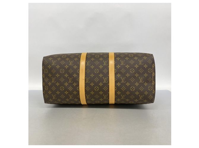 Borsa Louis Vuitton Boston Monogram Keepall 50 Marrone - vista 3