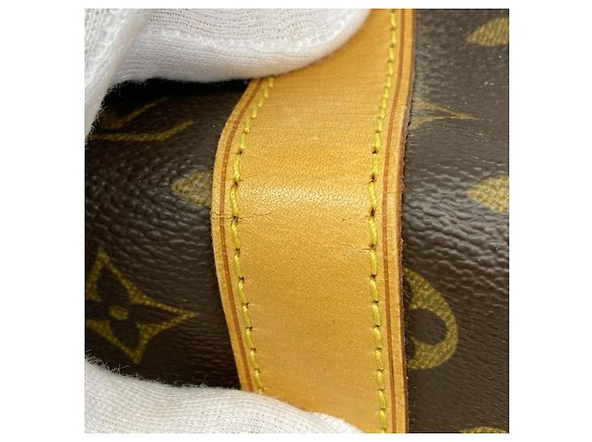 Borsa Louis Vuitton Boston Monogram Keepall 50 Marrone - vista 7