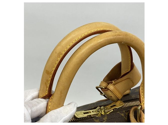 Borsa Louis Vuitton Boston Monogram Keepall 50 Marrone - vista 8