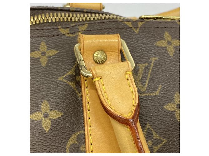 Borsa Louis Vuitton Boston Monogram Keepall 50 Marrone - vista 9