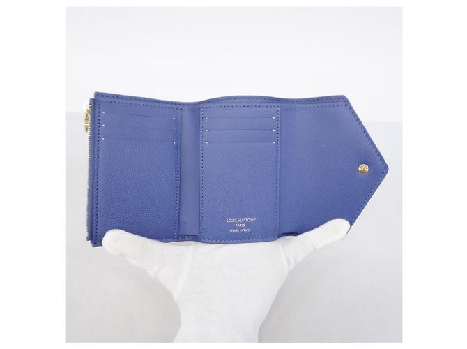 Louis Vuitton Tri-fold Wallet in Blue Denim Blau - Ansicht 3