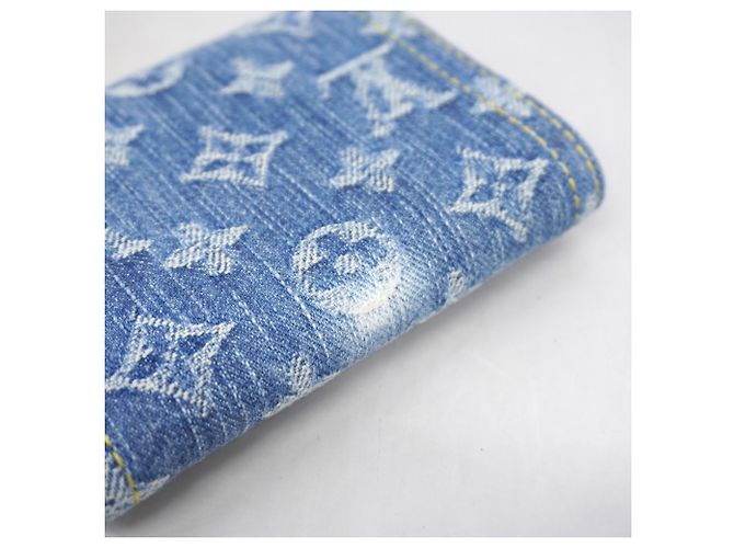 Louis Vuitton Tri-fold Wallet in Blue Denim Blau - Ansicht 5
