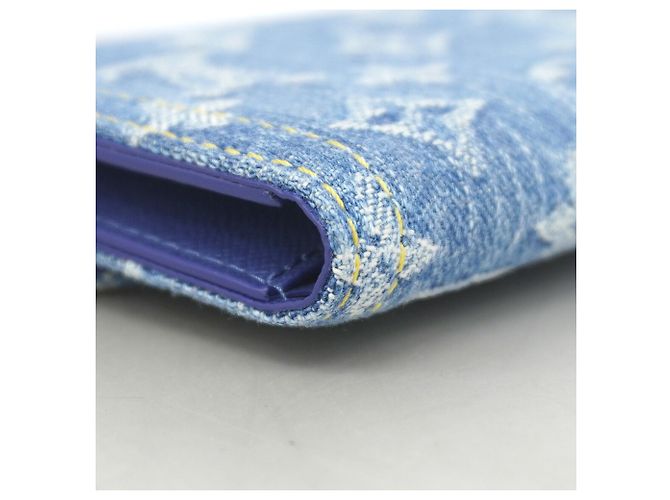 Louis Vuitton Tri-fold Wallet in Blue Denim Blau - Ansicht 6