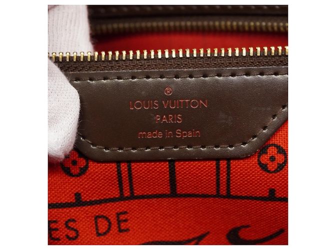 Borsa Tote Louis Vuitton Damier Neverfull MM Damier ebene - vista 5