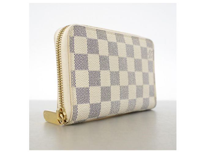 Cartera Zippy Compact Louis Vuitton Damier Azur Blanco - vista 2