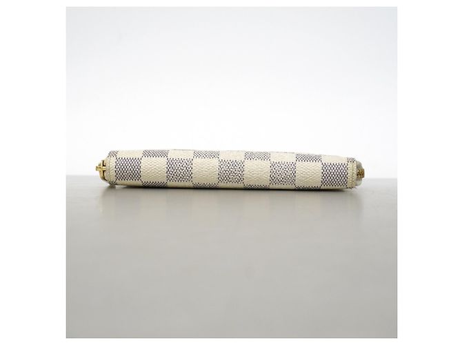 Cartera Zippy Compact Louis Vuitton Damier Azur Blanco - vista 3