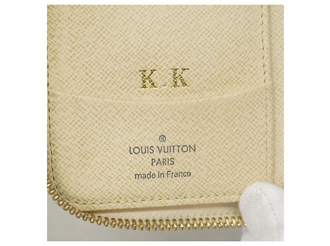 Cartera Zippy Compact Louis Vuitton Damier Azur Blanco - vista 5