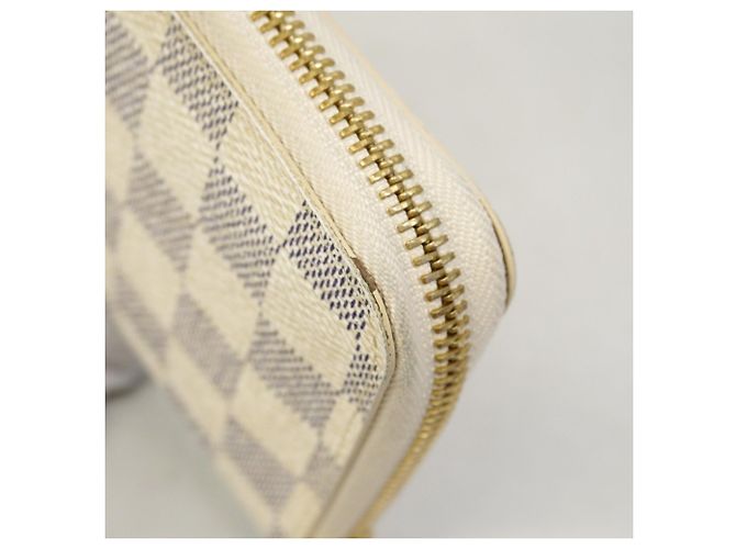 Cartera Zippy Compact Louis Vuitton Damier Azur Blanco - vista 6