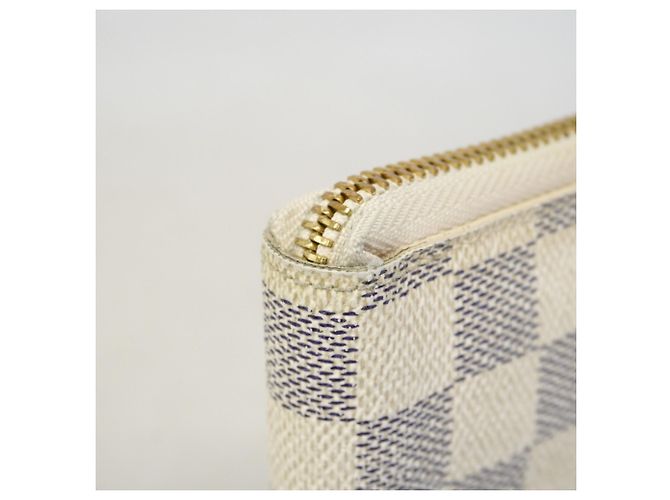 Cartera Zippy Compact Louis Vuitton Damier Azur Blanco - vista 8
