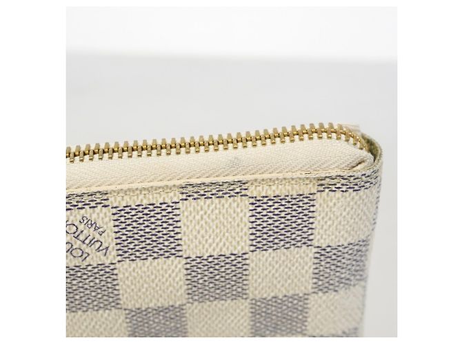 Cartera Zippy Compact Louis Vuitton Damier Azur Blanco - vista 9