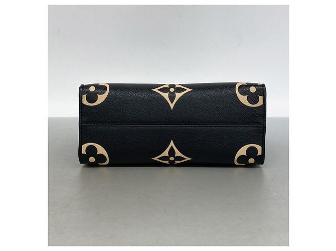 Borsa Louis Vuitton Monogram Empreinte OnTheGo PM Nero Beige - vista 3