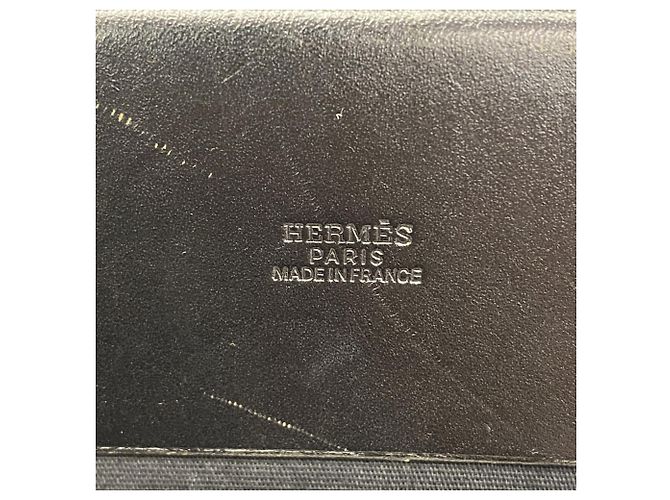 Hermès Hermes Herbag Cabas MM Toile Officier Tote Bag Schwarz - Ansicht 5