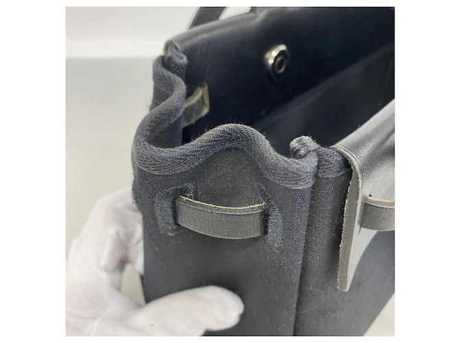 Hermès Hermes Herbag Cabas MM Toile Officier Tote Bag Schwarz - Ansicht 8