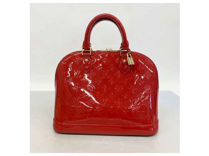 Borsa Louis Vuitton Alma PM Vernis Fuschia - vista 10