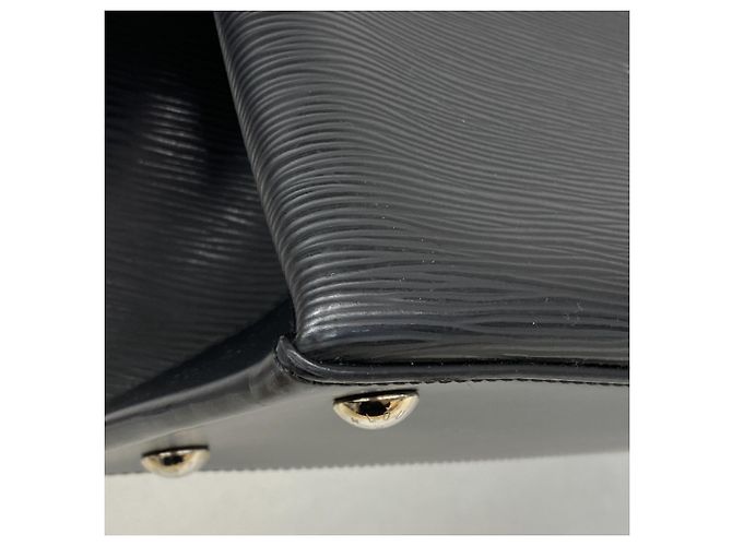 Borsa Louis Vuitton Epi Cléber MM Nero - vista 7