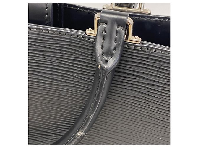 Borsa Louis Vuitton Epi Cléber MM Nero - vista 8
