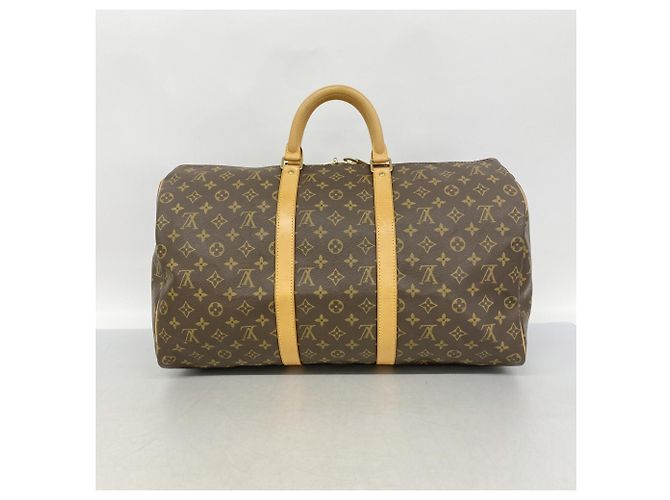 Borsa Boston Louis Vuitton Monogram Keepall 50 Marrone - vista 10