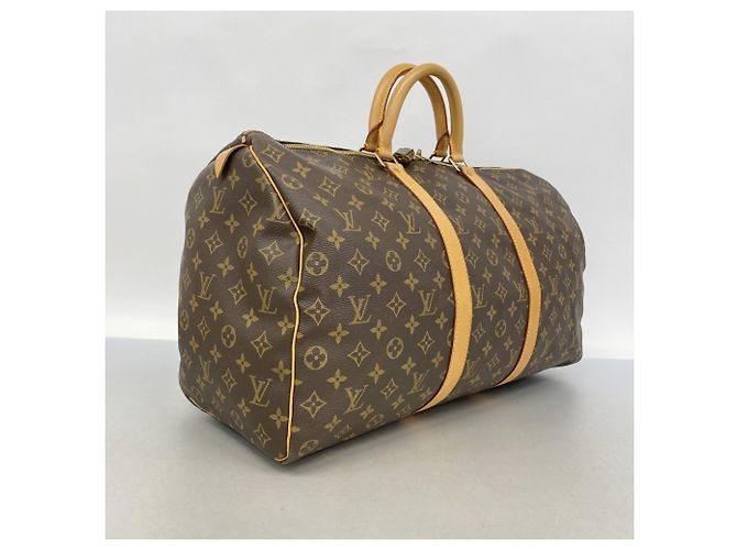 Borsa Boston Louis Vuitton Monogram Keepall 50 Marrone - vista 2