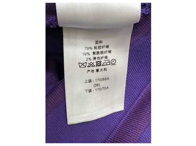 Lila Rüschenschichtkleid von Christian Dior - Größe 38 - Gebraucht - Ansicht 3