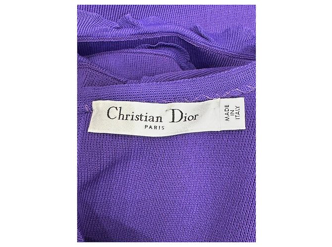 Lila Rüschenschichtkleid von Christian Dior - Größe 38 - Gebraucht - Ansicht 6