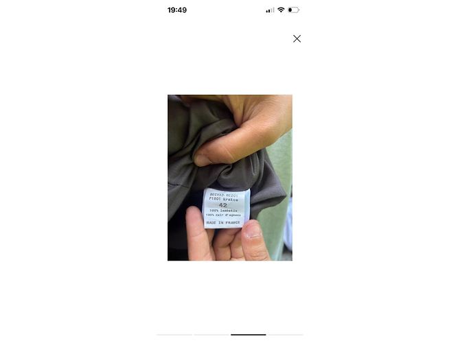 Chloé Kurzjacke aus grauem Lammleder - Ansicht 3