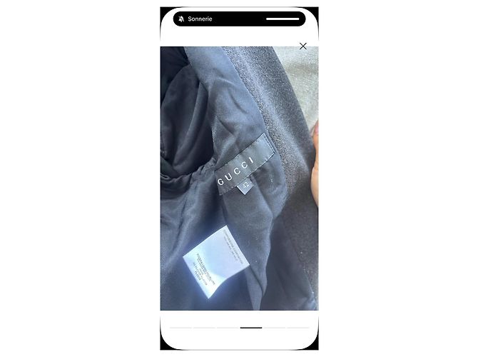Gucci kurze Tweedjacke Grau - Ansicht 4