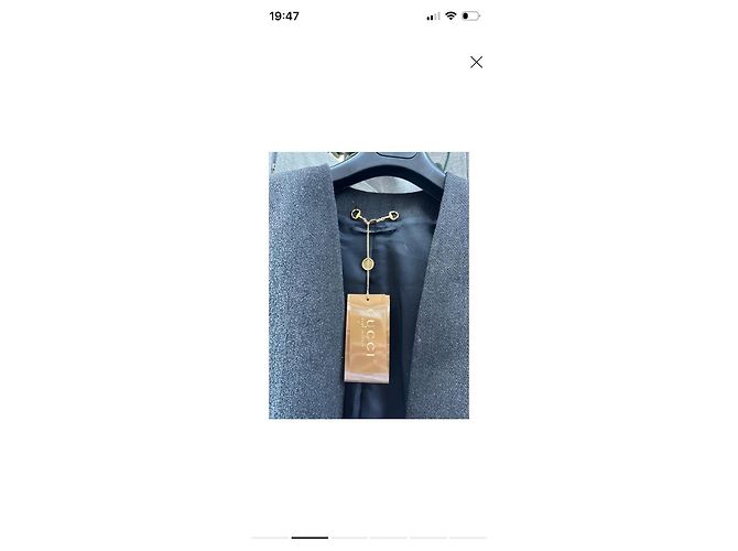 Gucci kurze Tweedjacke Grau - Ansicht 5
