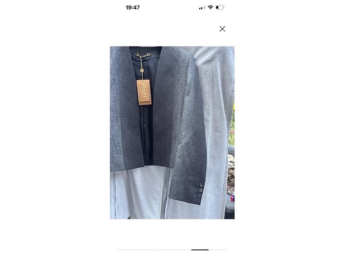 Gucci kurze Tweedjacke Grau - Ansicht 6
