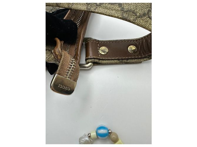 Borsa a tracolla Gucci GG Monogram Marrone Monogramma - vista 11