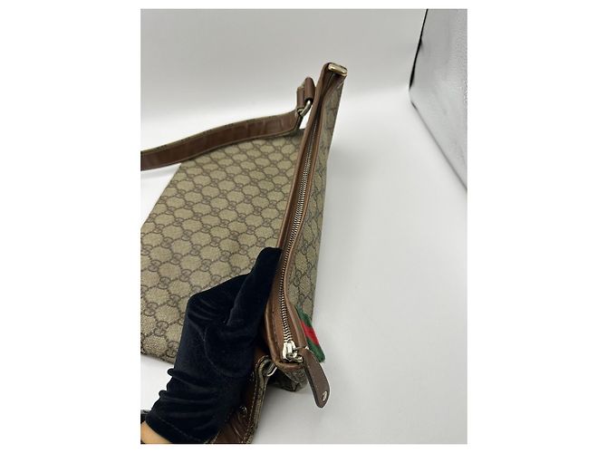 Borsa a tracolla Gucci GG Monogram Marrone Monogramma - vista 12
