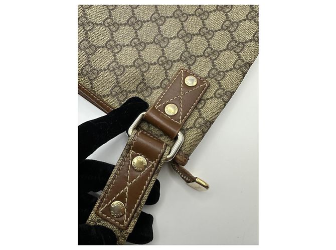 Borsa a tracolla Gucci GG Monogram Marrone Monogramma - vista 4