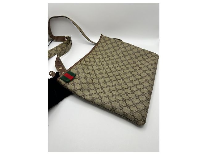Borsa a tracolla Gucci GG Monogram Marrone Monogramma - vista 8