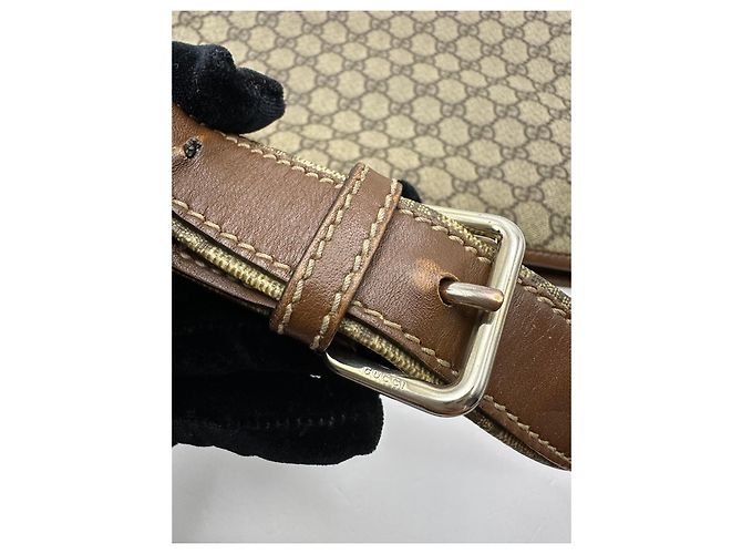 Borsa a tracolla Gucci GG Monogram Marrone Monogramma - vista 9