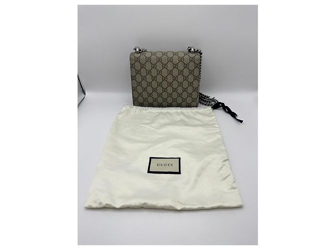 Gucci Dionysus GG Supreme Borsa a Tracolla Piccola Rosso Beige - vista 2