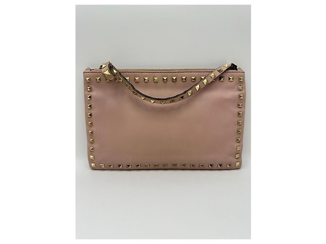 Valentino Garavani Pochette Rockstud con zip Rosa - vista 2