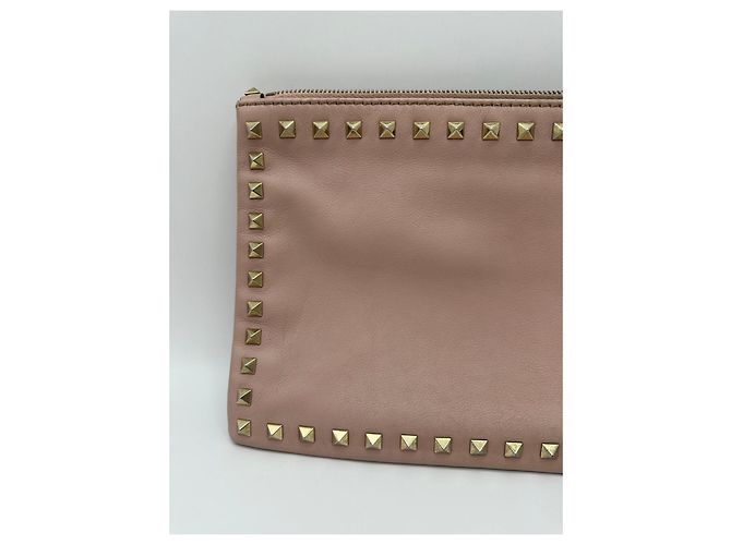 Valentino Garavani Pochette Rockstud con zip Rosa - vista 3