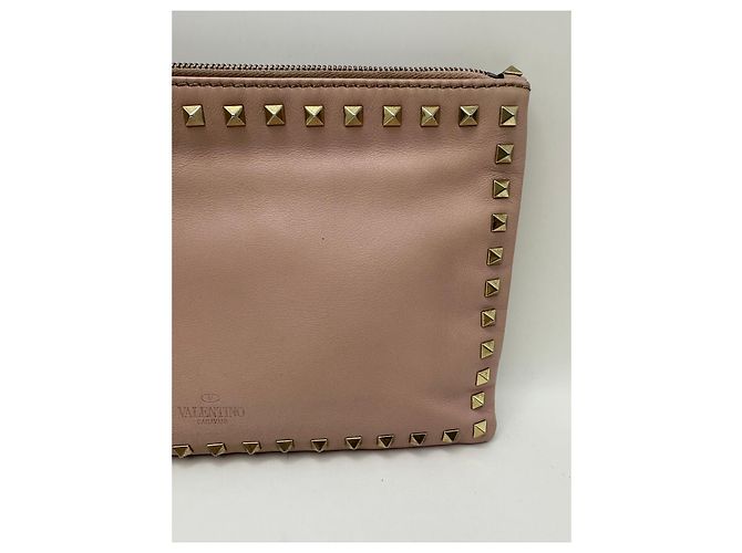Valentino Garavani Pochette Rockstud con zip Rosa - vista 4