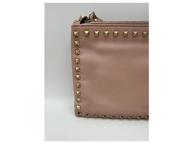 Valentino Garavani Pochette Rockstud con zip Rosa - vista 5