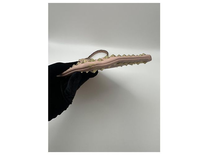 Valentino Garavani Pochette Rockstud con zip Rosa - vista 7