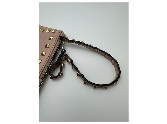 Valentino Garavani Pochette Rockstud con zip Rosa - vista 8