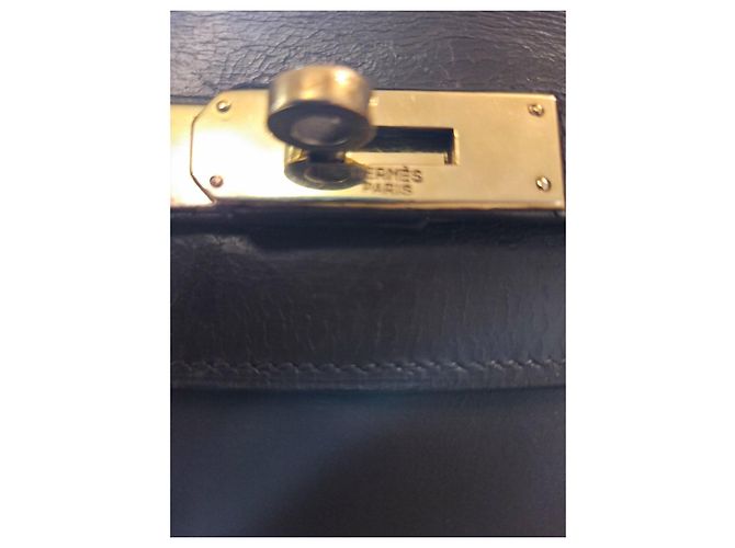 Borsa Hermès Kelly 32 in pelle marrone - vista 19