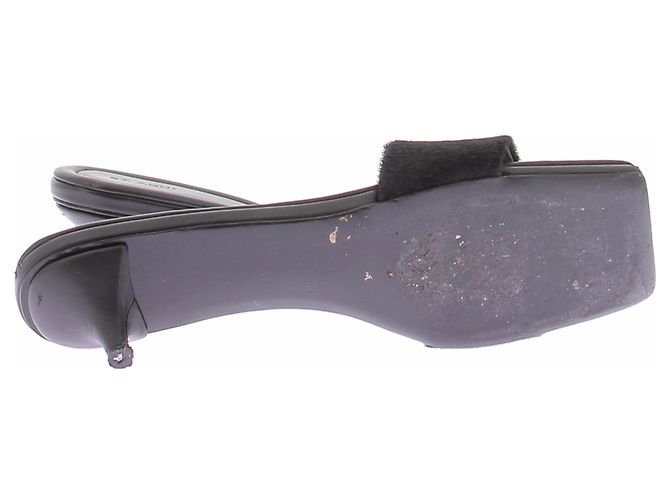 Autre Marque Mules ST AGNI in pelo di pony nero - vista 5