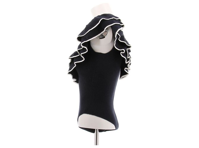 Body Isabella SéZane Blu Navy Lana - vista 4