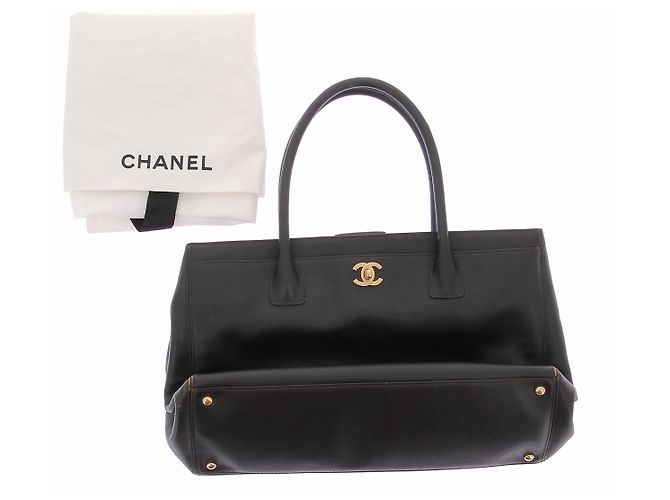 Chanel Borsa in pelle marrone scuro Executive Nero - vista 8
