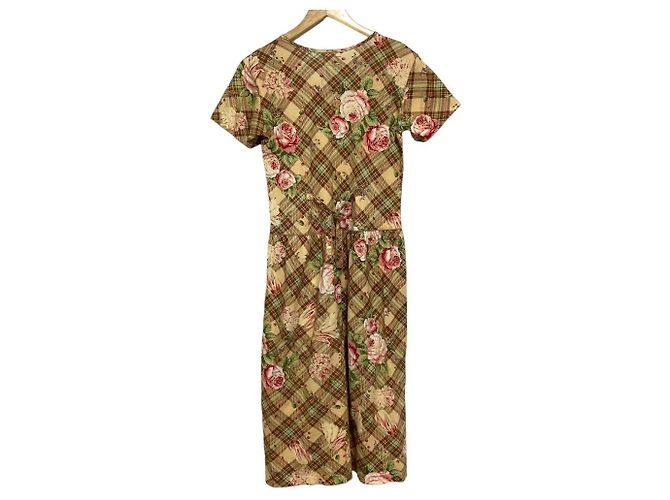 Autre Marque WONDERFUL WORLD Spitzenkleid mit Blumenprint, lang Braun Beige - Ansicht 2