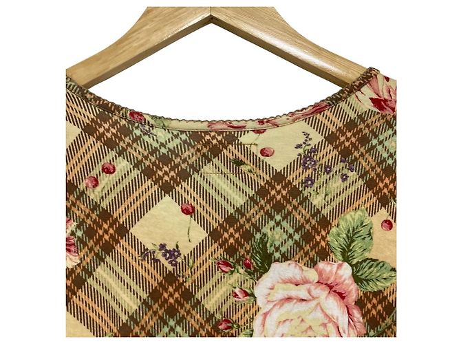 Autre Marque WONDERFUL WORLD Spitzenkleid mit Blumenprint, lang Braun Beige - Ansicht 5