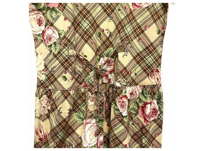 Autre Marque WONDERFUL WORLD Spitzenkleid mit Blumenprint, lang Braun Beige - Ansicht 6