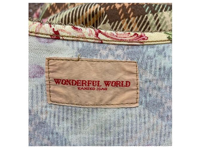 Autre Marque WONDERFUL WORLD Spitzenkleid mit Blumenprint, lang Braun Beige - Ansicht 8