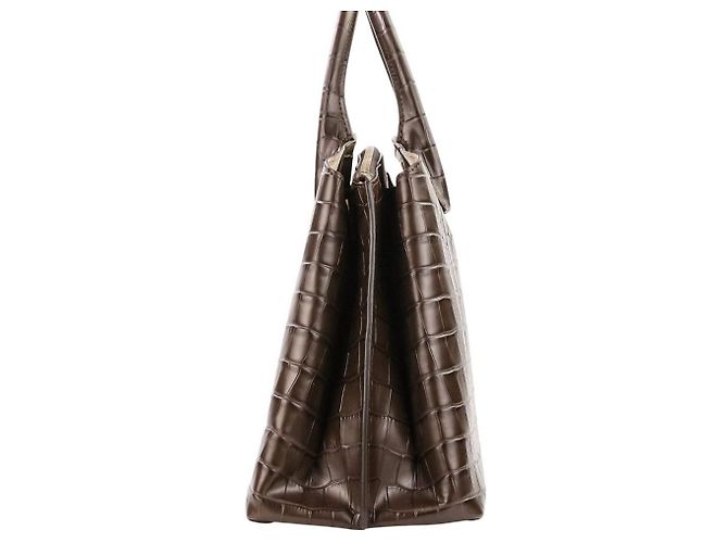 Autre Marque IACUCCI VELAR Borsa 2 way in pelle goffrata Marrone - vista 4