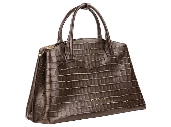 Autre Marque IACUCCI VELAR Borsa 2 way in pelle goffrata Marrone - vista 5